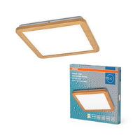 OSRAM ORBIS Disc Plafonnier de salle de bain 30x30cm 22W IP44 Décor bois