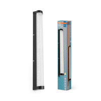 OSRAM ORBIS Tube lampe miroir/murale de salle de bain verre à bulles 12W 60cm noir