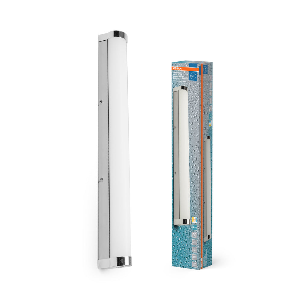 OSRAM ORBIS Tube miroir de salle de bain applique murale verre givré 12W 60cm chrome