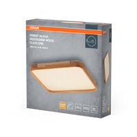 OSRAM ORBIS Alicia plafonnier dimmable Click-DIM 16W 292x292mm décor bois