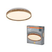 OSRAM ORBIS Alison plafonnier 16W dimmable Click-DIM 295mm décor bois