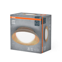 OSRAM ORBIS MILAN Plafonnier 305mm, couleur bois, 2xE27