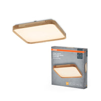 OSRAM ORBIS Alicia plafonnier dimmable Click-DIM 24W 395x395mm décor bois