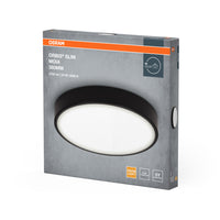 OSRAM ORBIS Slim Moia plafonnier, noir, 24W, 2600lm