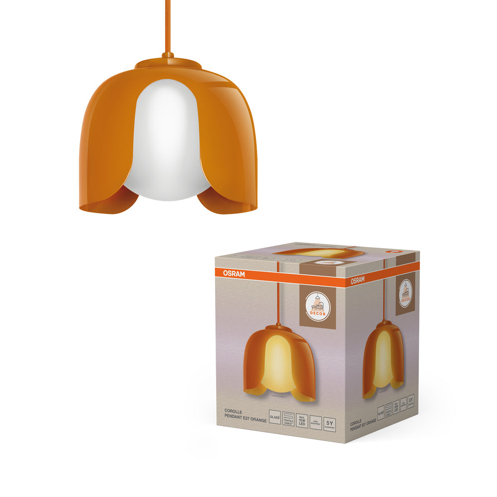 OSRAM Suspension Décor Corolle E27 Orange
