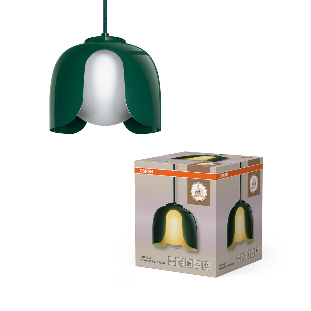 OSRAM Suspension Décor Corolle E27 Vert