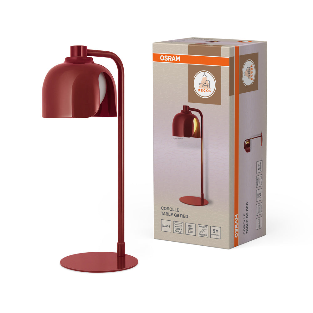 OSRAM Décor Corolle Table G9 Rouge