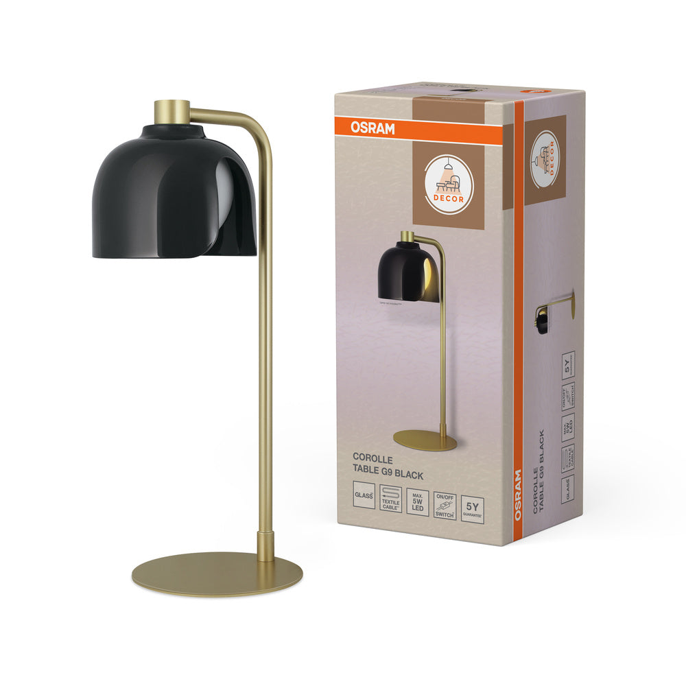 OSRAM Décor Corolle Table G9 Noir