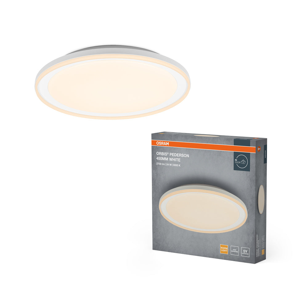 OSRAM ORBIS Pederson plafonnier 24W 450mm blanc
