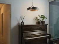 OSRAM Decor Curve Felt Pendant 33W 830 Dark Grey