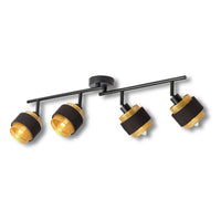 OSRAM DECOR Spot Hornet Deckenleuchte 4X2.8W, E14, 250lm, 2700K, Schwarz