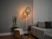 OSRAM DECOR Rattan Dandelion Standleuchte 2XE27 Braun