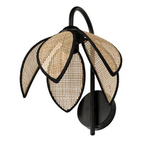 OSRAM DECOR Rattan Lotus Applique murale E27 Marron