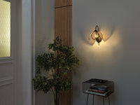 OSRAM DECOR Rattan Lotus Applique murale E27 Marron