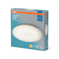 OSRAM LED plafonnier alu blanc, IP44 avec capteur, 21W, 1800LM, 3000K, lampe murale et plafonnier 400mm ORBIS,
