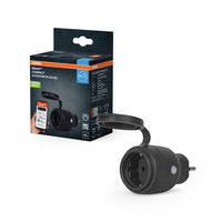 OSRAM Matter SMART+ COMPACT Plug smarte Outdoor Steckdose, schwarz