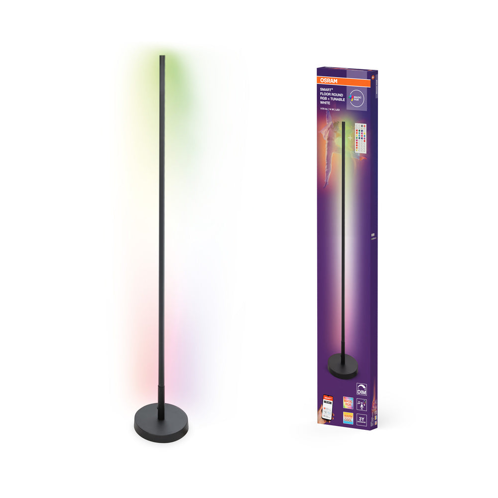 OSRAM SMART+ WIFI LED Stehleuchte, rund, schwarz, 14W