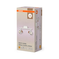 OSRAM DECOR SPOT CORK Plafonnier, 2 x 3,4W, 460lm, blanc