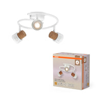 OSRAM DECOR SPOT CORK Spirale Plafonnier, 3 x 3,4W, 690lm, blanc