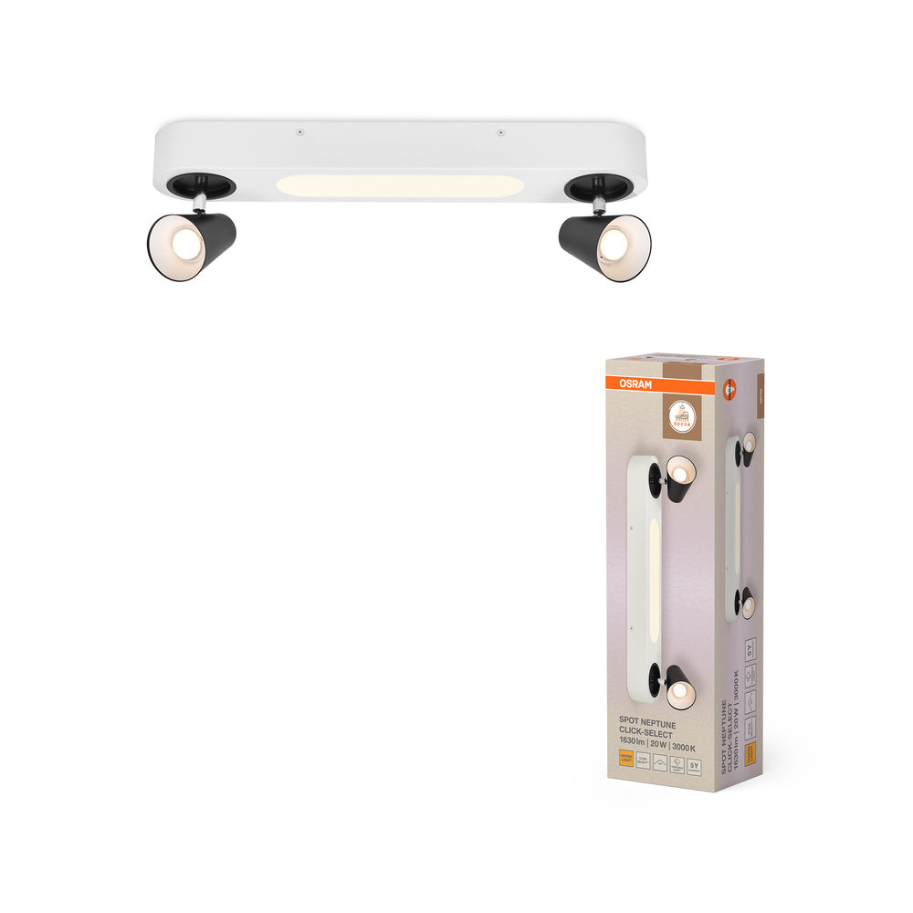 OSRAM DECOR SPOT NEPTUNE Plafonnier, 20W, 715lm, blanc