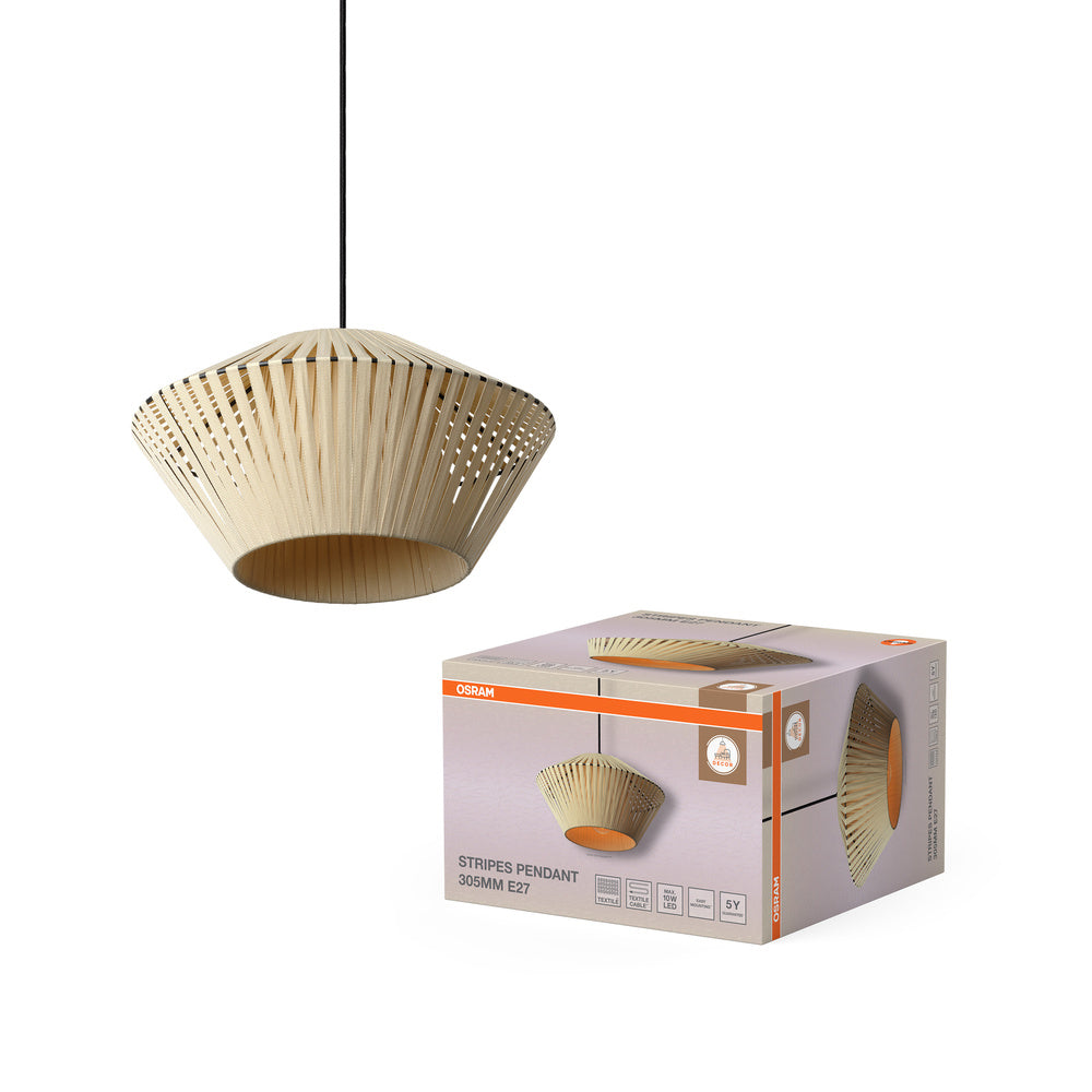 OSRAM Decor Stripes Pendant 305 1XE27 Beige
