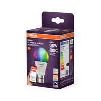 OSRAM Smart+ Lampe avec technologie ZigBee, 9W, A60, mat, couleur de lumière RGBW réglable, 806lm, culot B22D