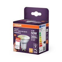 OSRAM ZigBee SMART+ LED Lampe Spot warmweiß dimmbar (ex 50W) 4,7W / 2700K GU10