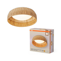 OSRAM DECOR Bambou Papier Plafonnier Marron, 300mm, 12W