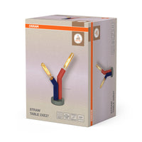 OSRAM DECOR Lampe de table paille, 2 flammes, E27, multicolore