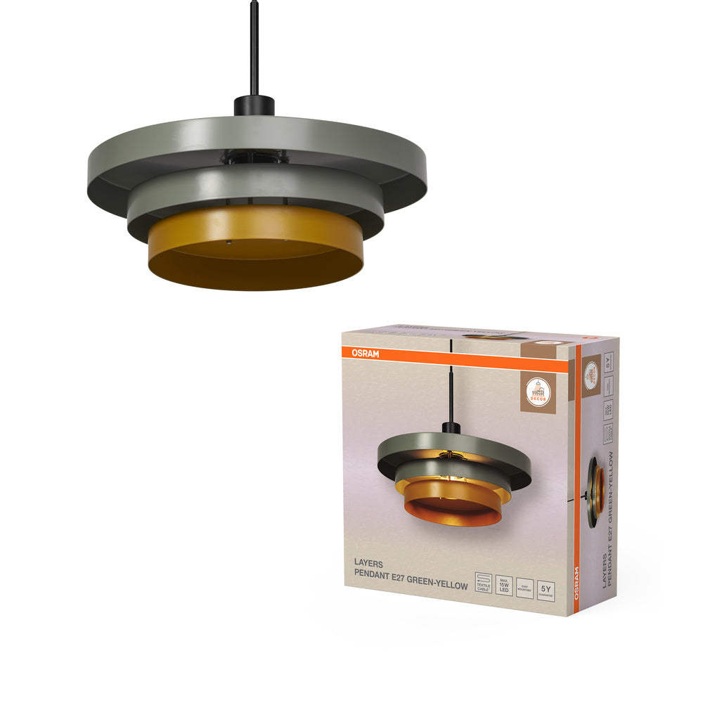 OSRAM DECOR Suspension Layers Vert, E27