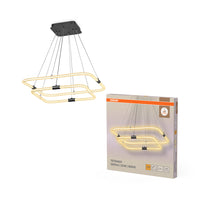 OSRAM DECOR Tetragon Suspension, 23W, 3000K, 2500lm, Blanc chaud, Click DIM