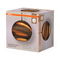 OSRAM DECOR Suspension Décor Boule en Carton marron, E27