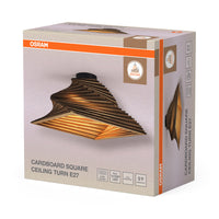 OSRAM DECOR Plafonnier Decor Carton Carré Tournant brun