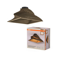 OSRAM DECOR Plafonnier Decor Carton Carré Tournant brun