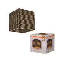 OSRAM DECOR Plafonnier Decor Carton Carré marron, E27