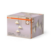 OSRAM DECOR Suspension 3-flammes Decor Lotus Leaf blanc, E14