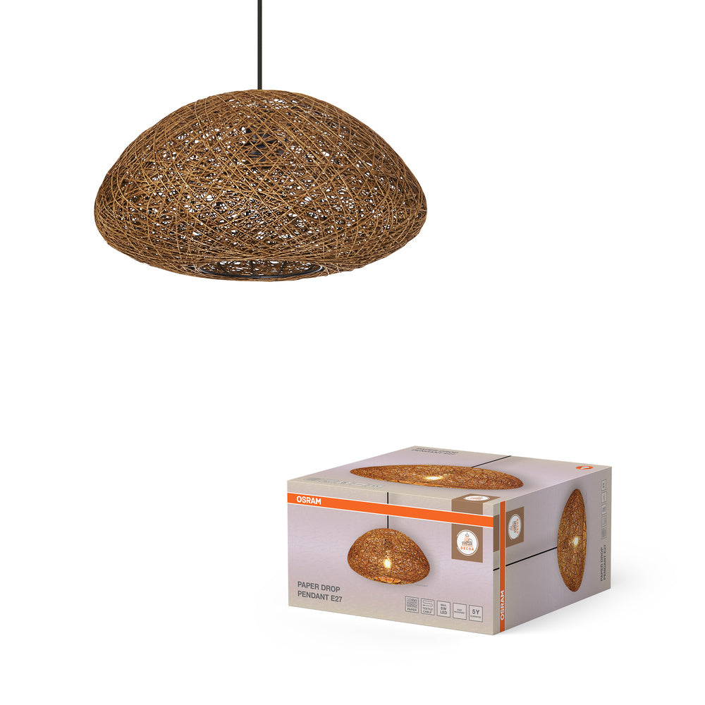 OSRAM DECOR Suspension en papier goutte 1xE27 beige
