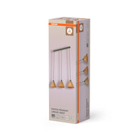 OSRAM DECOR Suspension Décor Raphia Linéaire vert, 3xE27