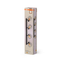 OSRAM DECOR Spot Firefly Deckenleuchte, OSRAM Lampe inklusive, schwarz, 4 x 2.8W, E14
