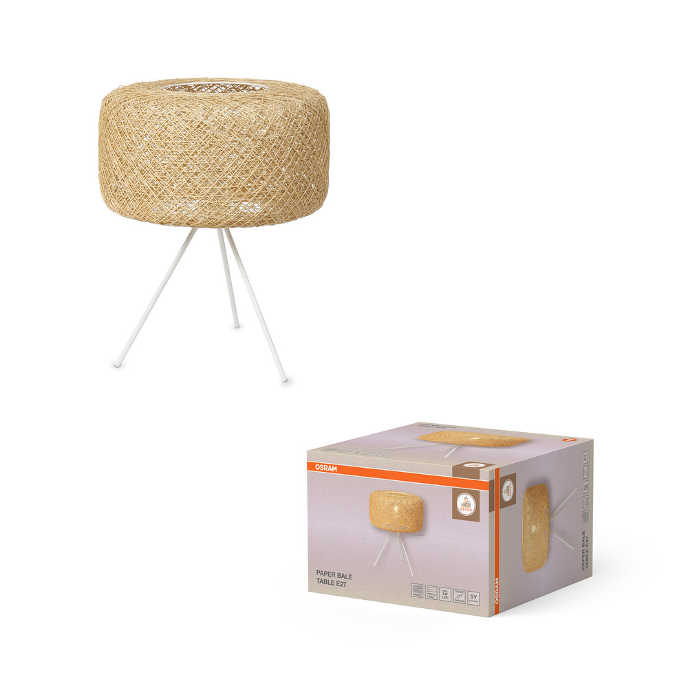OSRAM DECOR Lampe de table en balle de papier 1xE27 Beige