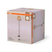 OSRAM DECOR Standleuchte Decor Raffia grün-braun, E27, 300 mm