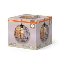 OSRAM DECOR Cage Globe Pendelleuchte, schwarz/braun, E27