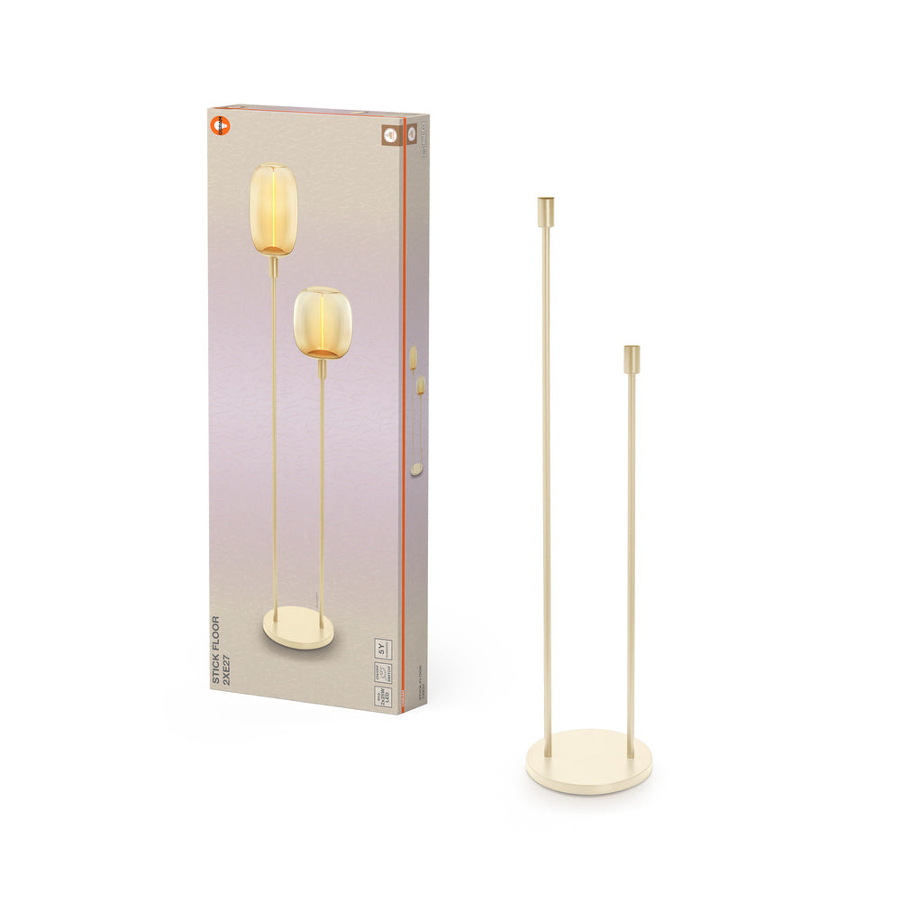 OSRAM Decor Stick Floor Beige Standleuchte 146cm 2x E27