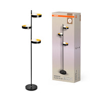 OSRAM DECOR Memphis lampadaire, noir/or, douille G9
