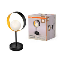 OSRAM DECOR Memphis lampe de table, noir/or, douille G9