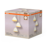 OSRAM DECOR Suspension 3 flammes Decor Camel Bell blanc, E14
