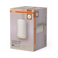 OSRAM DECOR Tube en plâtre Gips suspension, E27, 140 mm