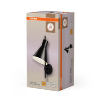 OSRAM DÉCOR Tokio Applique murale, 3000K, 5W, 300lm, Noir