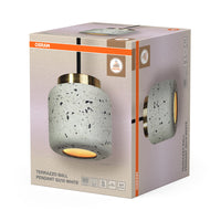 OSRAM DECOR Suspension boule Terrazzo blanche, GU10