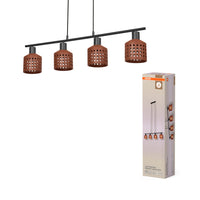OSRAM DECOR Suspension en argile pour fenêtres Pendelleuchte LN 4xE27 Marron